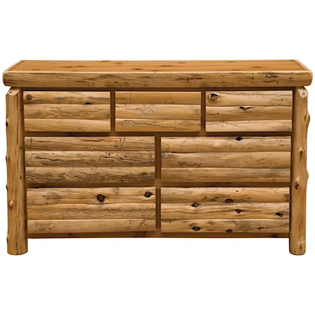 Rustic 7-Drawer Dresser